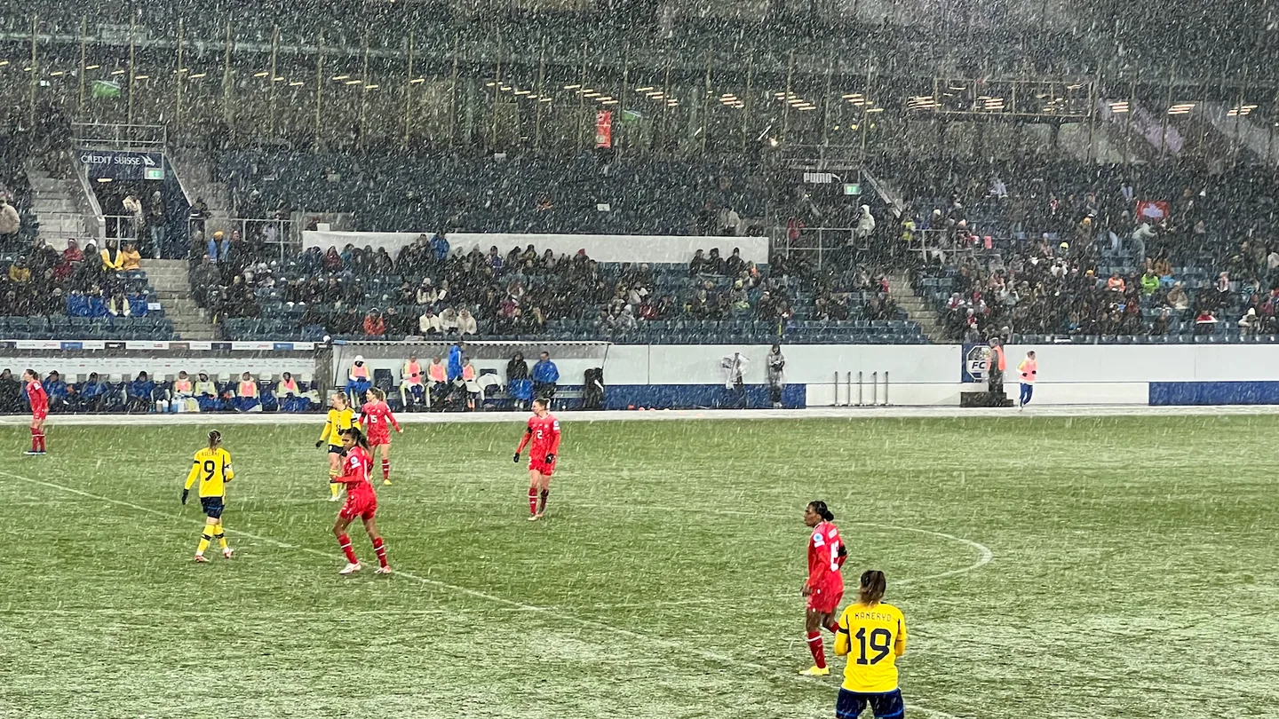 Sverige möter Schweiz i Women’s Nations League i Luzern 2023.